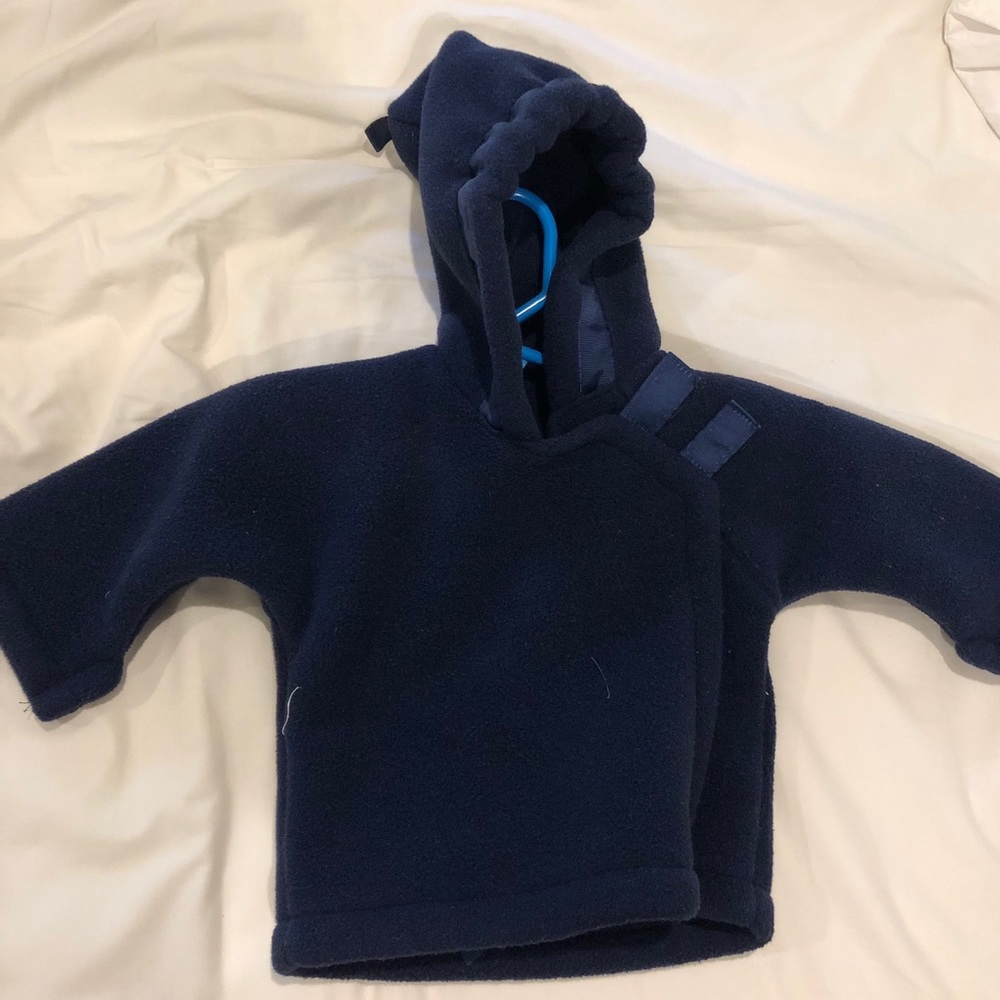 Widgeon baby boy navy fleece jacket - newborn